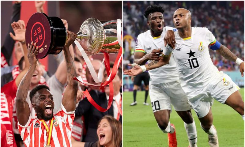 Kudus, Andre Ayew congratulate Inaki Williams for winning Copa del Rey