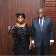 President Akufo-Addo with Atsu's twin sister