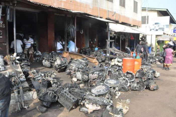 Abossey Okai spare parts centre