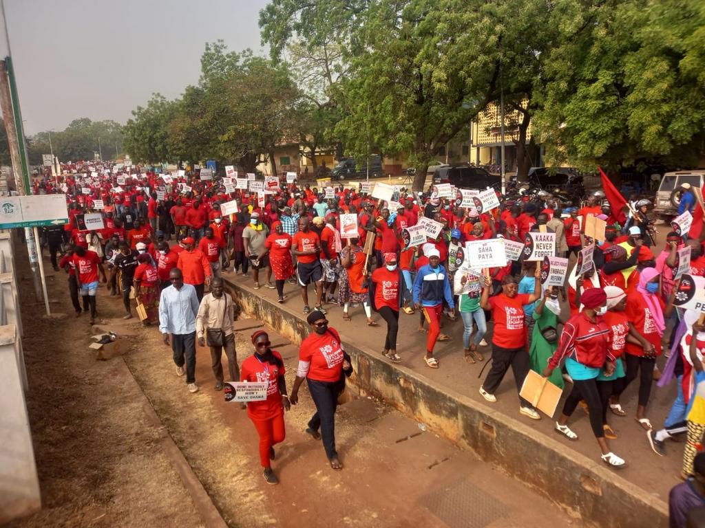 Demo against Constitution