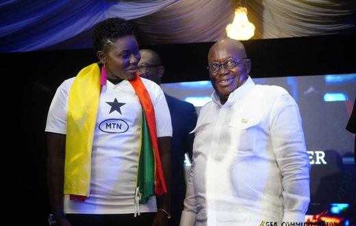 Sing-a-thon: Afua Asantewaa performs at Black Stars farewell dinner (Video)
