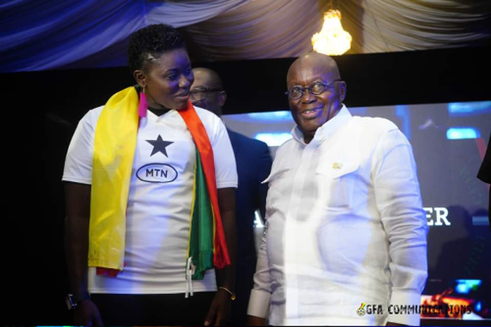 Sing-a-thon: Afua Asantewaa performs at Black Stars farewell dinner (Video)