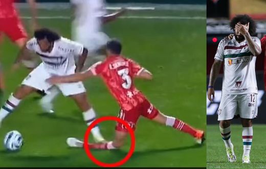 Video: Marcelo in tears after tackle results in horror leg injury for opponent