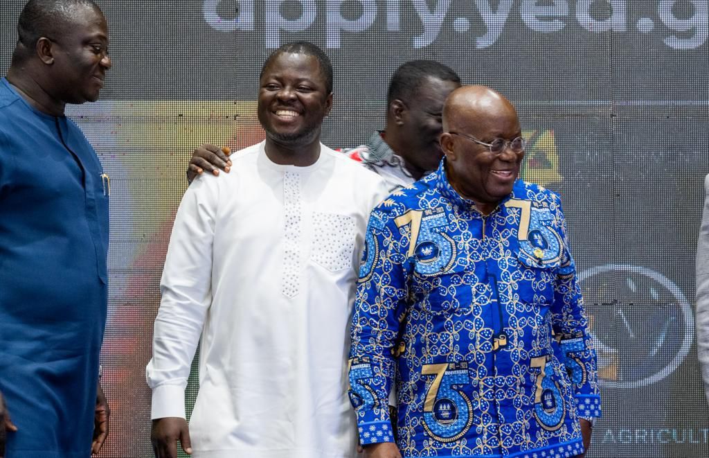 Nana Addo with YEA boss