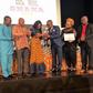 Don Obilor, AFRIMA Regional Director, Western Africa; Okatakyie Nana Anim 1, Advisory Board Member, Ministry of Tourism, Arts & Culture, Ghana; Dr. Ziblim Iddi Barri, Deputy Minister of Tourism, Arts and Culture; Hon. Minister Catherine Afeku, Ministry...