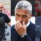 Djamel Belmadi of Algeria, Chris Hughton of Ghana and Rui Carlos Pinho da Vitória of Egypt