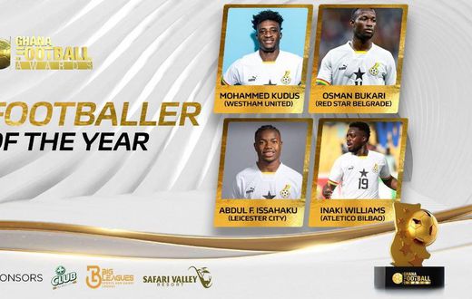 Kudus, Mukarama, Nora Hauptle lead nominations for 2024 Ghana Football Awards