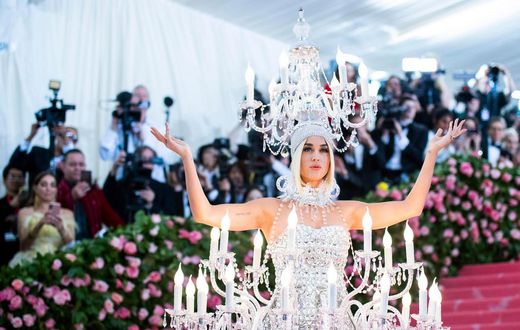 One of Katy Perry's most iconic Met Gala looks: a real photo from the 2019 event.Charles Sykes/AP Images