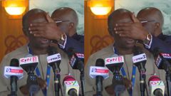 K.T Hammond blinds Kwabena Donkor while addressing press conference