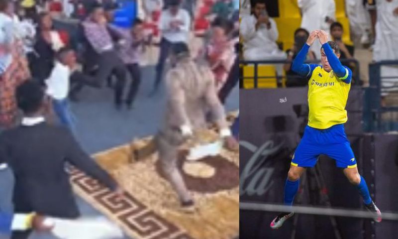 Ronaldo’s influence stretches into church as pastor performs ‘Siuuu’ celebration
