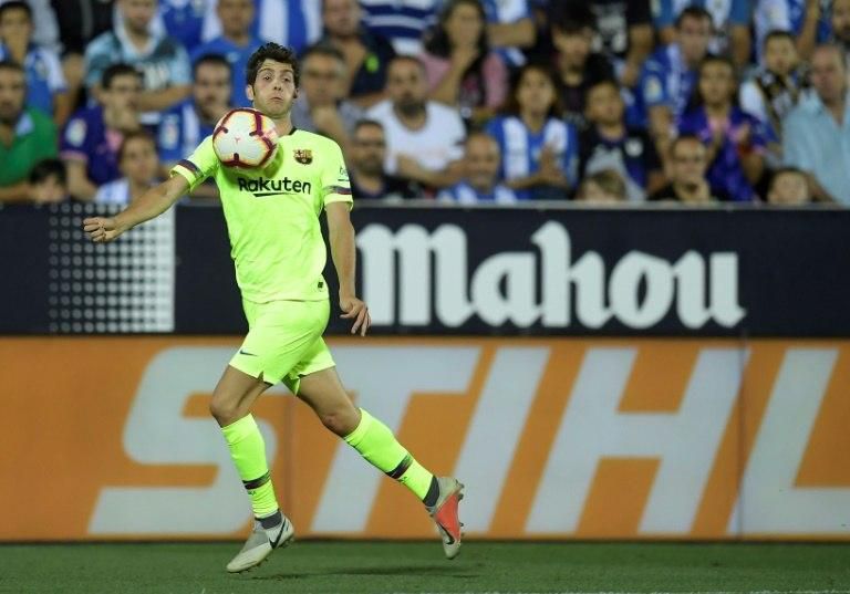 Barcelona will be without Sergi Roberto for the Champions League Group B clash after it was confirmed he had picked up a thigh strain