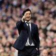 Real Madrid coach Santiago Solari gives instructions