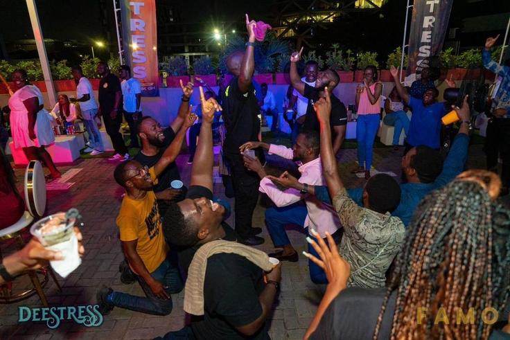 Accra Unwinds with FAMO's DEESTRESS: A Night of Relief and Revelry