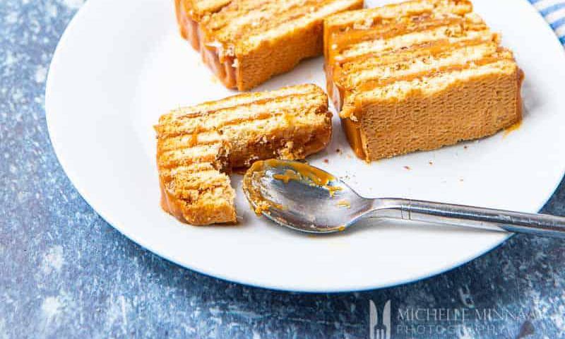 No bake biscuit cake