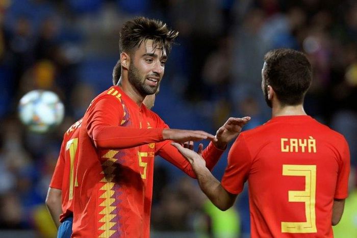 Brais Mendez scored the only goal as Spain edged to victory