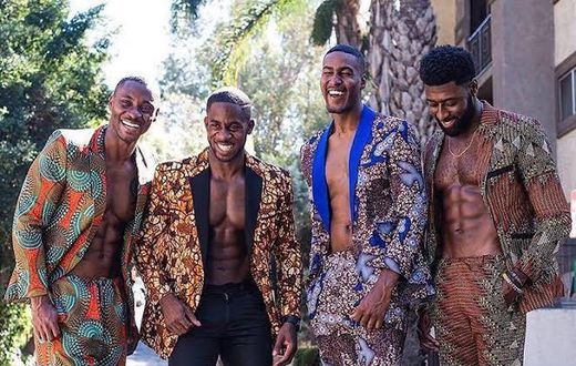 Men in African print