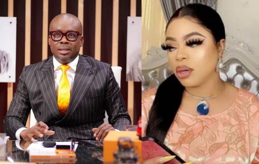 Popular TV host, Paul Adom Otchere  and  Nigerian transgender Bob Risky