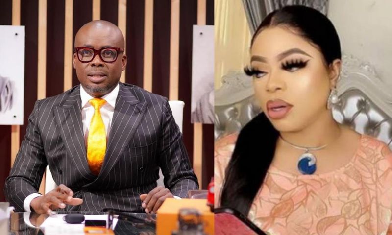 Popular TV host, Paul Adom Otchere  and  Nigerian transgender Bob Risky