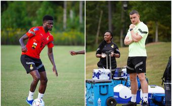 Arsenal physio Simon Murphy accompanies Partey to Black Star camp in US