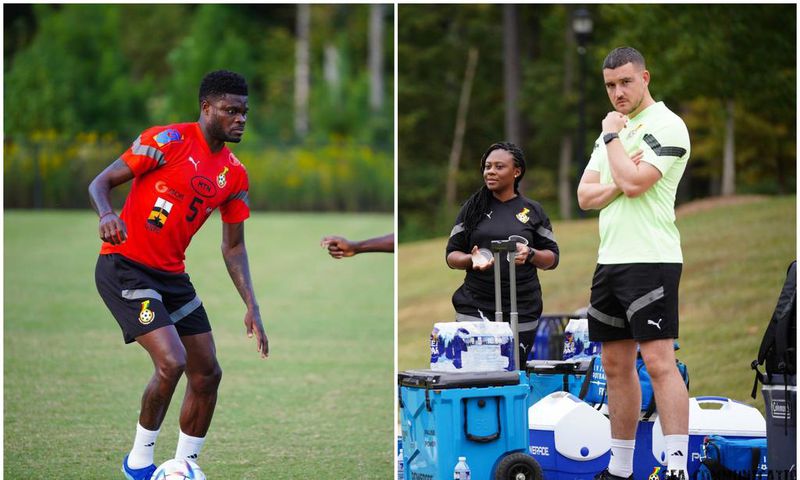 Arsenal physio Simon Murphy accompanies Partey to Black Star camp in US