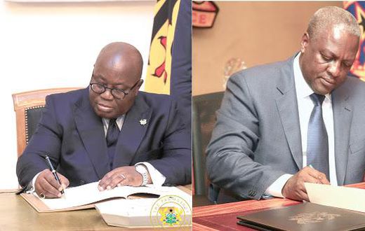 Nana Addo and John Mahama
