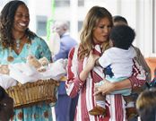 Mrs Trump at the Ridge Hospital