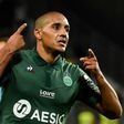 At the double: Saint-Etienne's Tunisian midfielder Wahbi Khazri celebrates after scoring