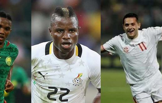 Samuel Eto'o, Mubarak Wakaso and Francileudo Santos
