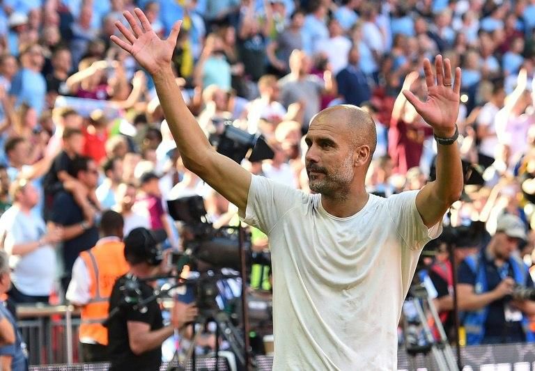 Manchester City manager Pep Guardiola has enjoyed plenty of success at Wembley with both City and Barcelona