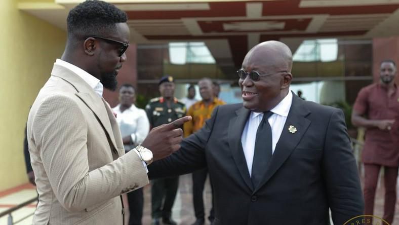 Sarkodie and Nana Addo