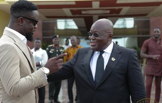 Sarkodie and Nana Addo