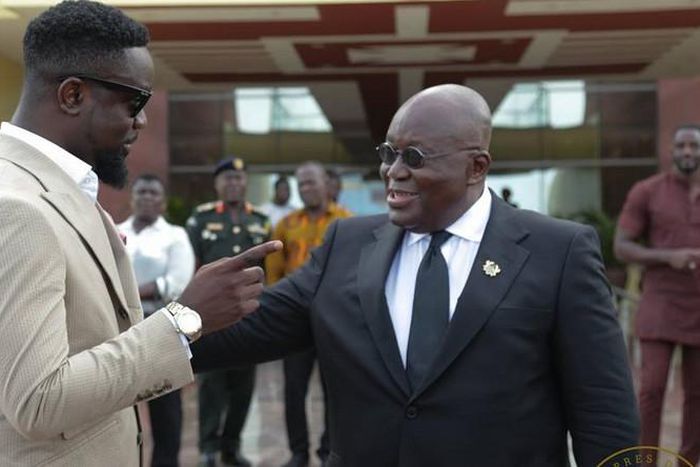 Sarkodie and Nana Addo