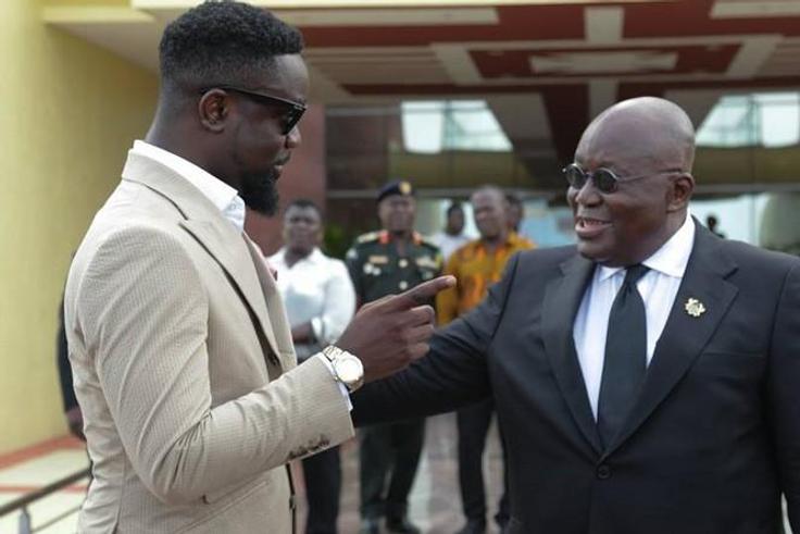 Sarkodie and Nana Addo