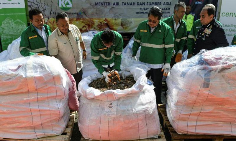Malaysia is battling to clamp down on rife trafficking through its borders of the ant-eating mammals, whose scales are highly valued in traditional Chinese medicine