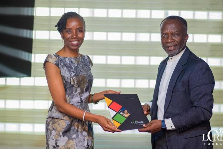 Professor Elsie Effah Kauffman with Pastor Kwame Boateng-Sarpong