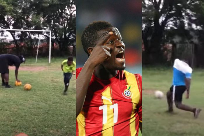 Video: Sullay Muntari trains kids on how to shoot from distance