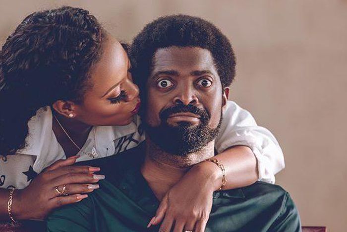 Basket Mouth and wife