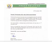'Go out and vote on 7th December' - EC responds to misleading broadcast about election date
