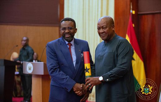 Dr Johnson Asiama and President John Mahama