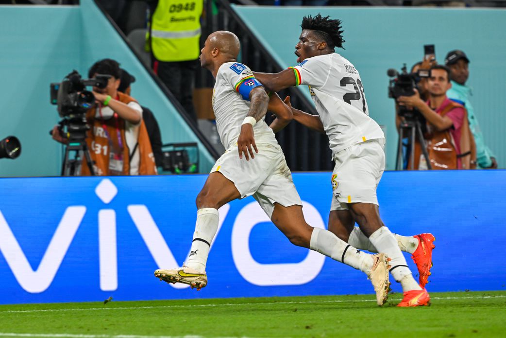 Mohammed Kudus and Andre Ayew