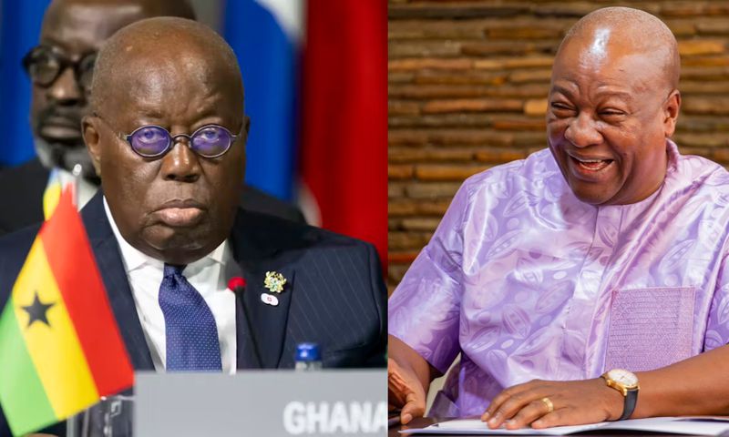 President Mahama and former President Akufo-Addo