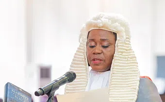 suspended Chief Justice, Her Ladyship Gertrude Araba Sackey Torkonoo.