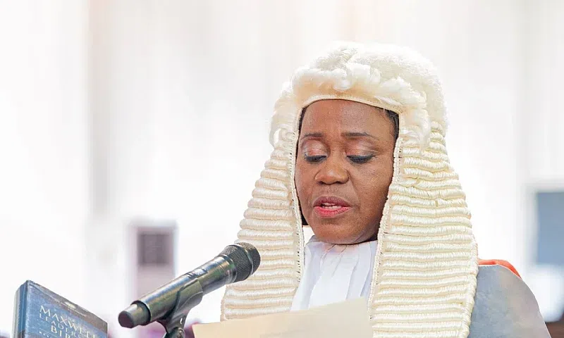 suspended Chief Justice, Her Ladyship Gertrude Araba Sackey Torkonoo.