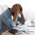A man experiencing a burnout