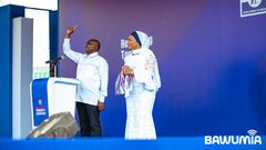 Dr Mahamudu Bawumia and Samira Bawumia