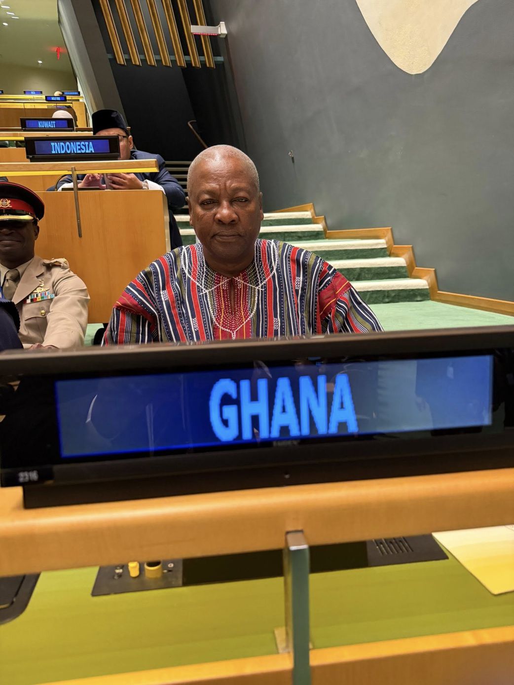 President John Mahama at the 80th United Nations General Assembly (UNGA) in New York on Thursday, 25 September 2025,