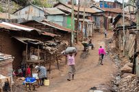 Africa’s biggest slum Kibera. Photo credit: climatechangenews.com