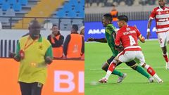 Watch: Kotoko coach kicked off pitch for alleged ‘juju’ before Wydad clash [Video]