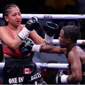 Abigail Quartey punching Sangeeta Birdie