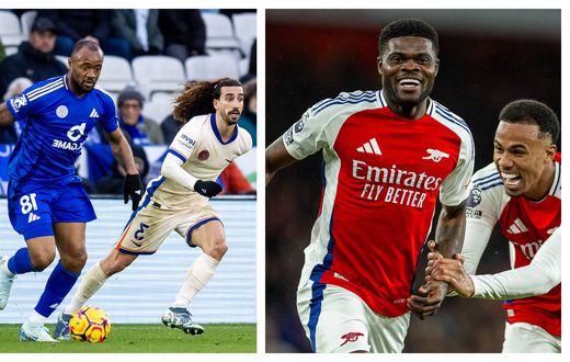 Jordan Ayew and Thomas Partey